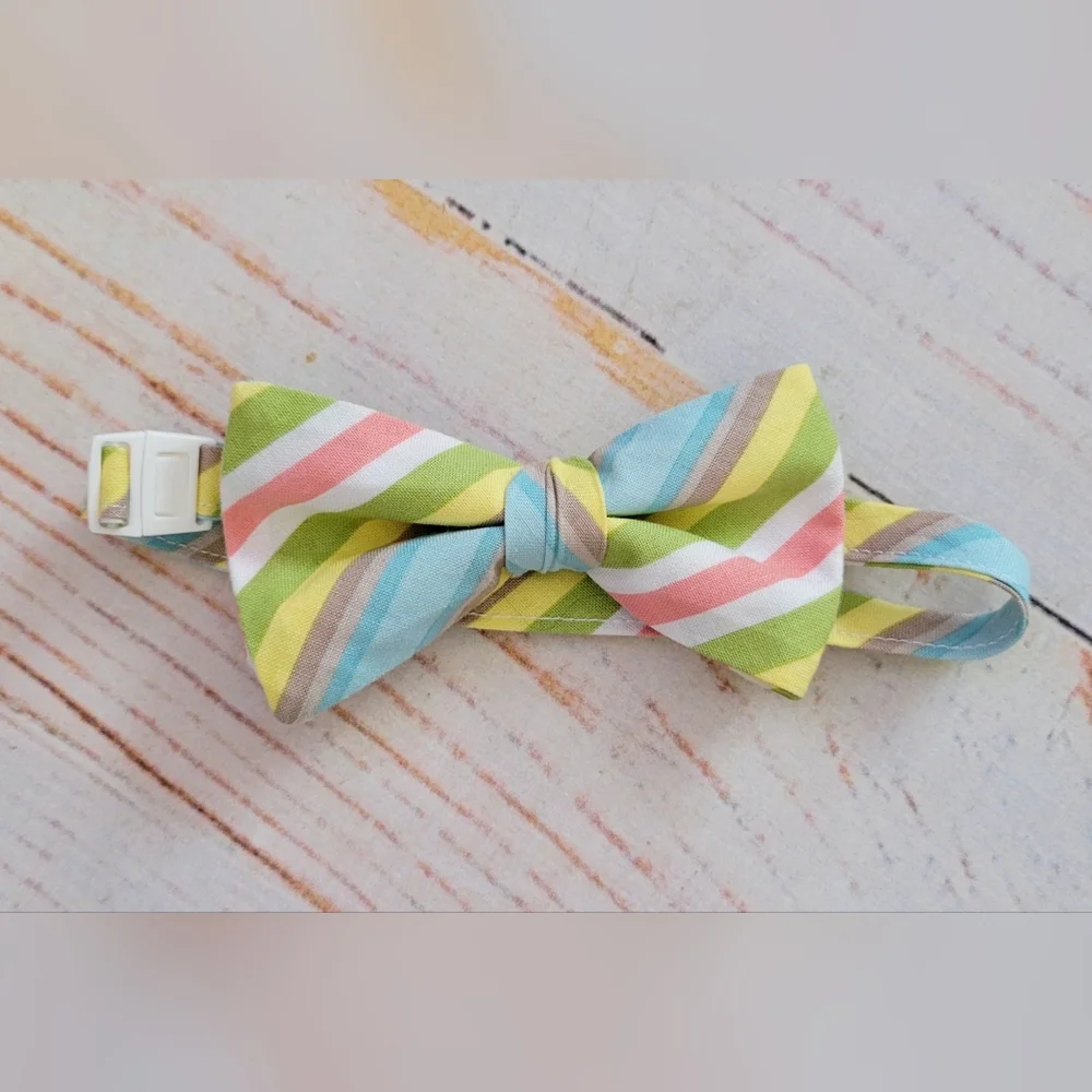 Trendy Ties Pastel Stripe Kids Bow Tie